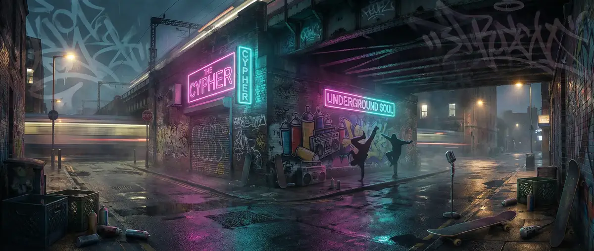 男才女貌电视剧 - 城市街头文化夜景